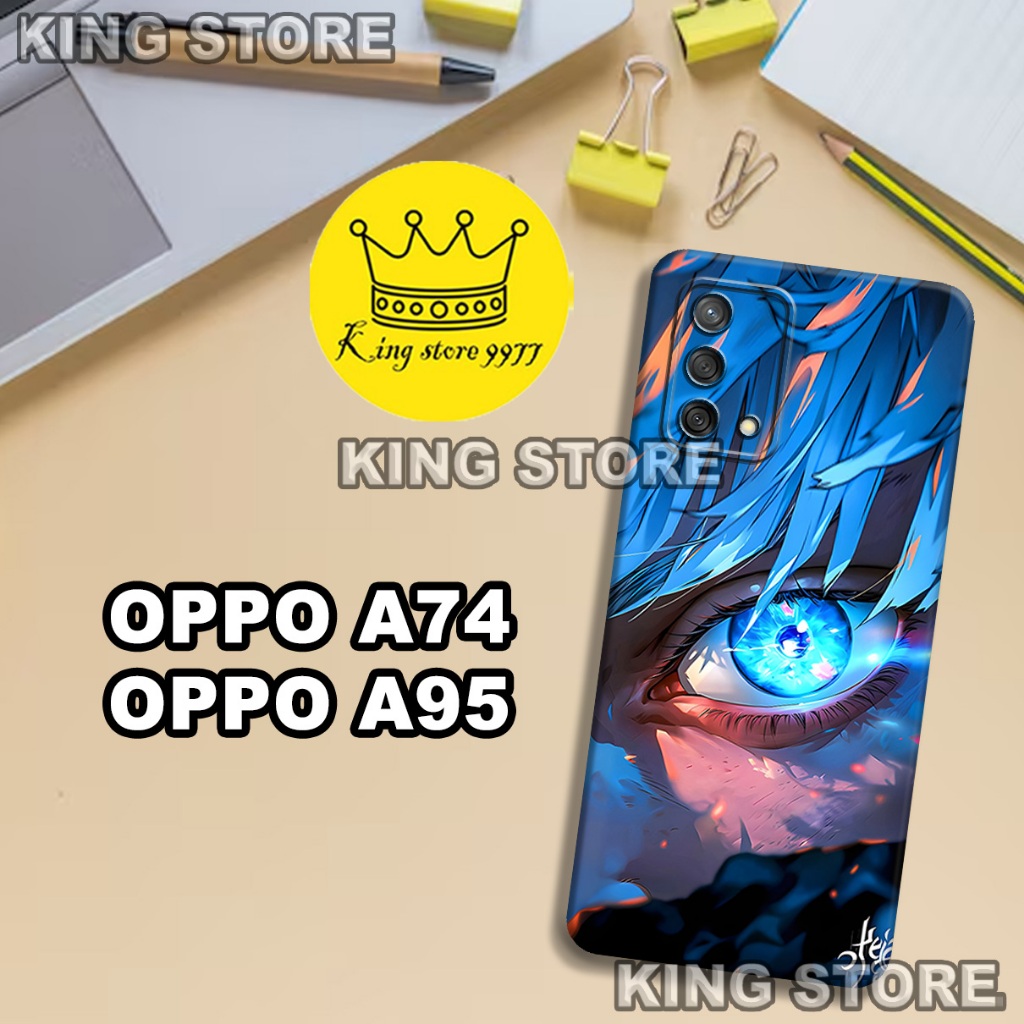 (KS7)  Softcase karet untuk OPPO A74 - OPPO A95 Motif gambar karakter Anime Jujutsu Kaisen/casing OP