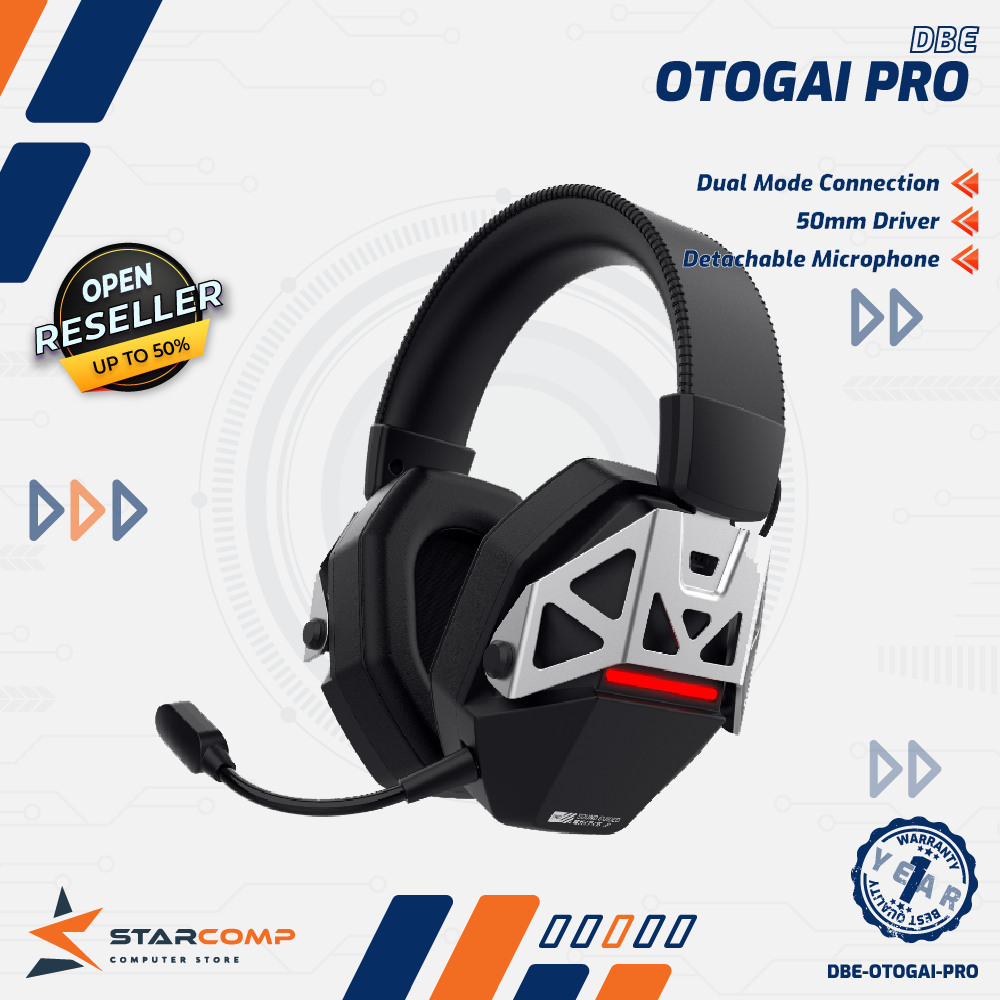 dbE Otogai 7.1 Virtual Surround Gaming Headphone with ENC Microphone - Dbe Otogai Pro