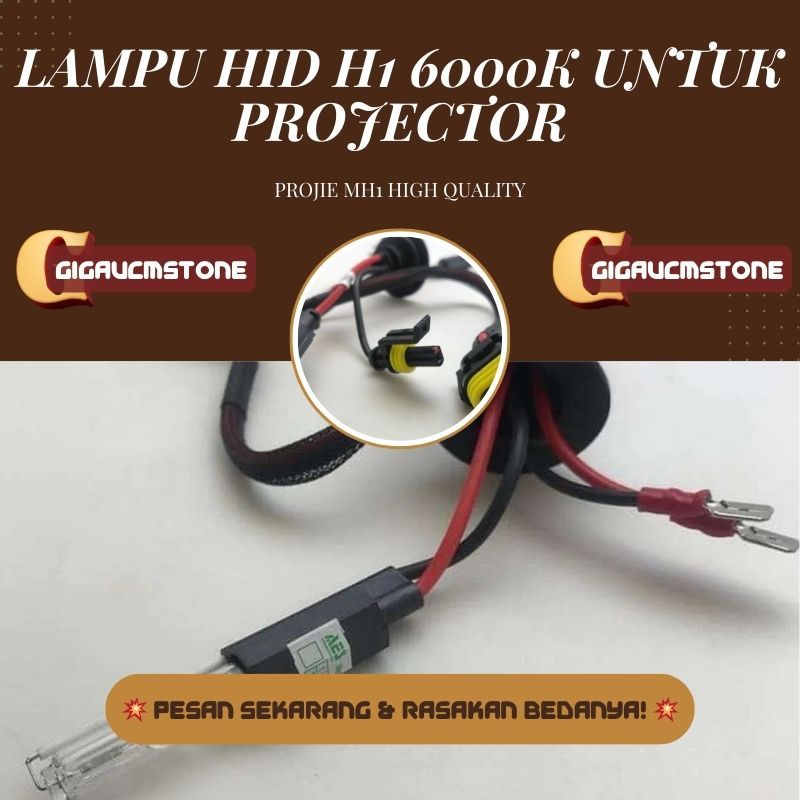 Lampu HID H1 6000K untuk Projector Projie MH1 High Quality