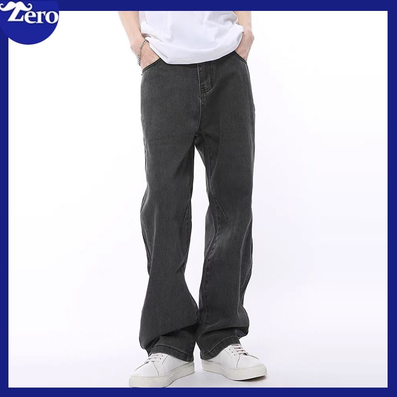 Celana panjang pria celana jeans pria celana baggy pria straight loose pants celana kasual pria cela