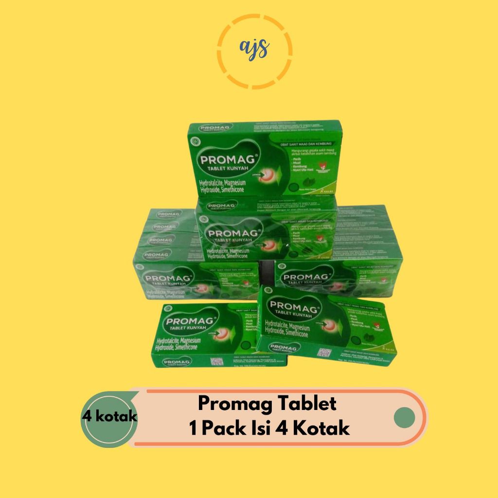 Promag Tablet 1 Pack Isi 4 Kotak