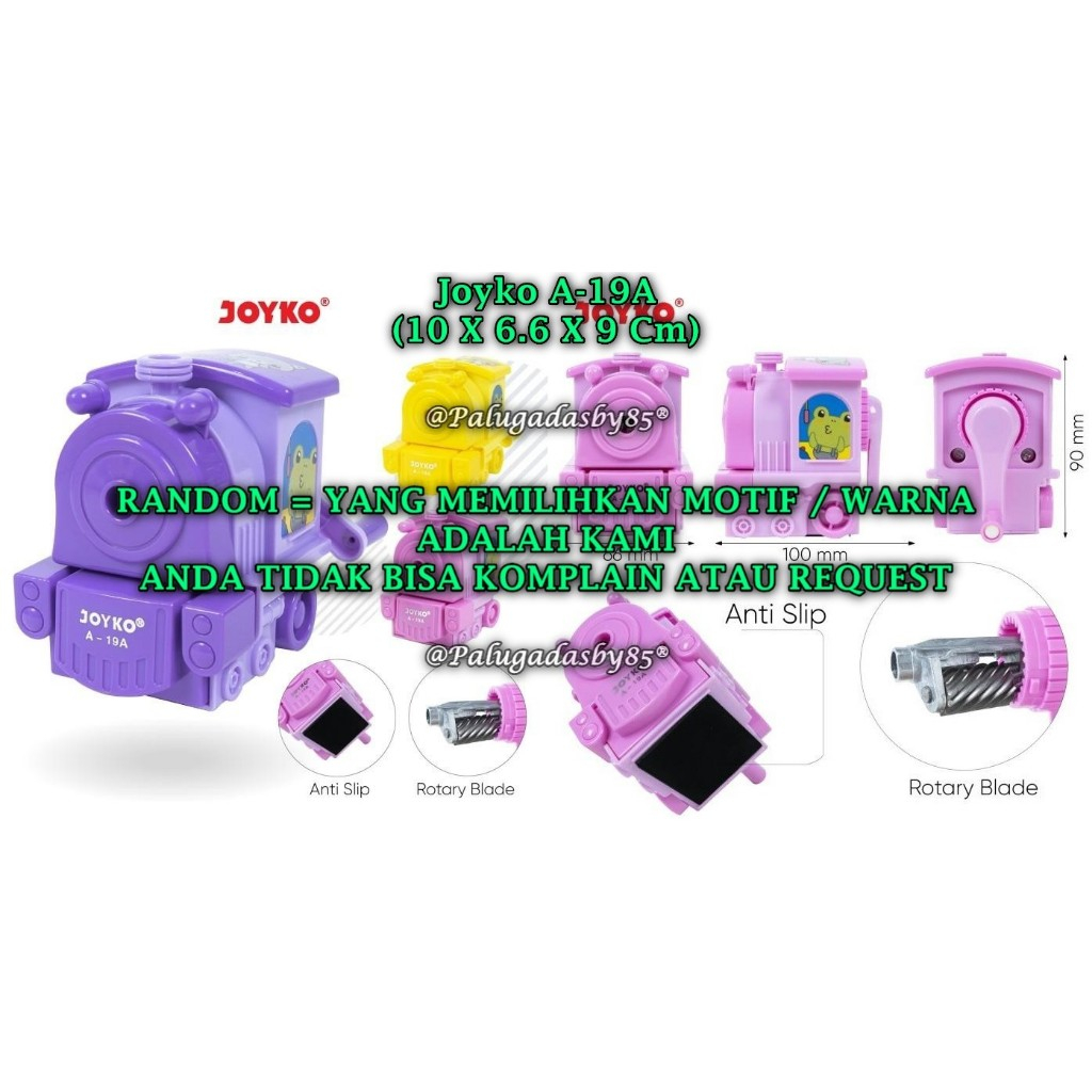 

(1 Biji) GROSIR Rautan Meja Putar JOYKO A-19A / Rautan Serutan Sharpener Joyko A-19A (1 Biji)