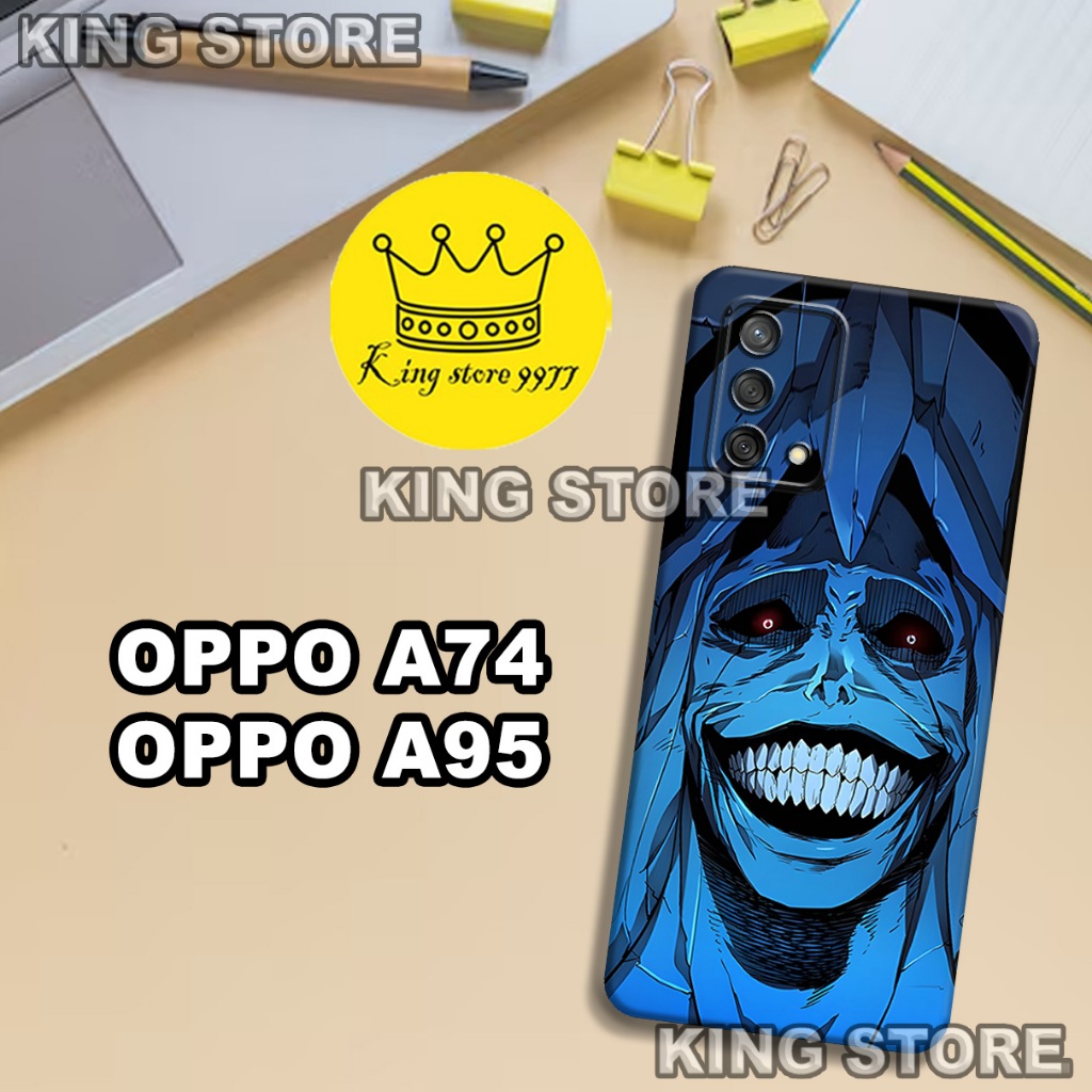 (KS22)  Softcase karet untuk OPPO A74 - OPPO A95 Motif gambar karakter Anime/casing OPPO A74 - OPPO 