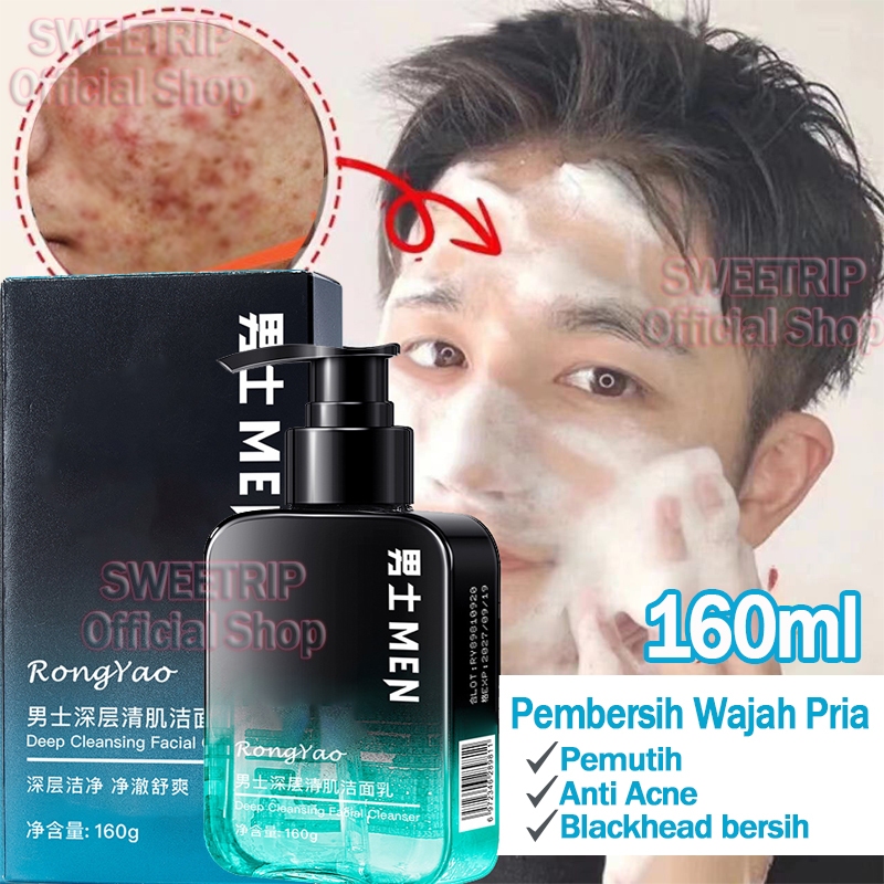 RB Pembersih Wajah Pria 160g Acnes Facial Wash Pembersih Wajah Jerawat cuci muka pria Pemutih Wajah