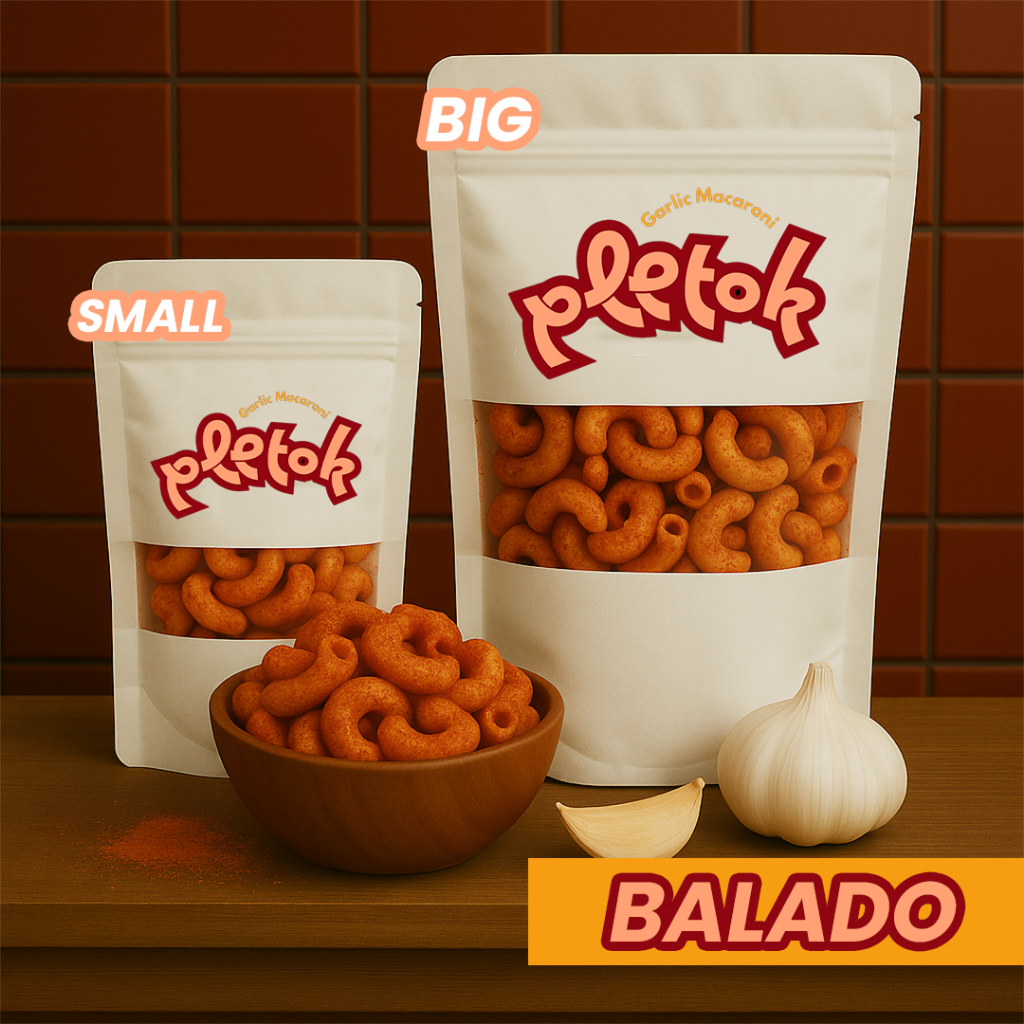

PLETOK SNACK | Camilan Balado Viral! Makaroni Bantet Balado 100g & 300g | Cemilan renyah, Pedas dan nikmat