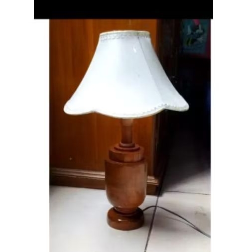 (Dua musim) Lampu meja lampu sudut lampu tidur kayu jati