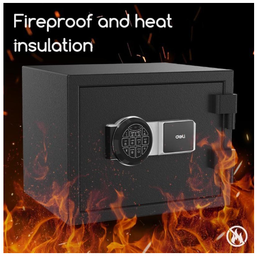 Deli ET587 Safe Box - Brankas Digital Fireproof ET 587