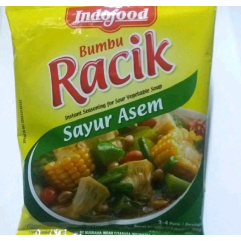 

bumbu racik sayur asem Indofood isi 20 gr per sachet per pcs