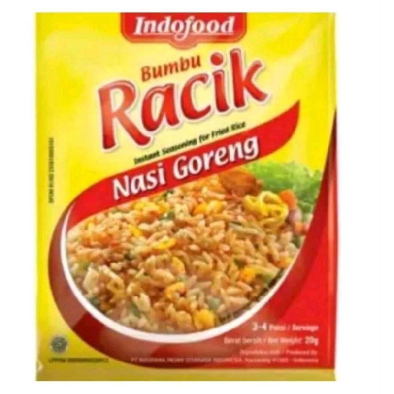 

bumbu racik nasi goreng Indofood isi 20 gr per sachet per pcs