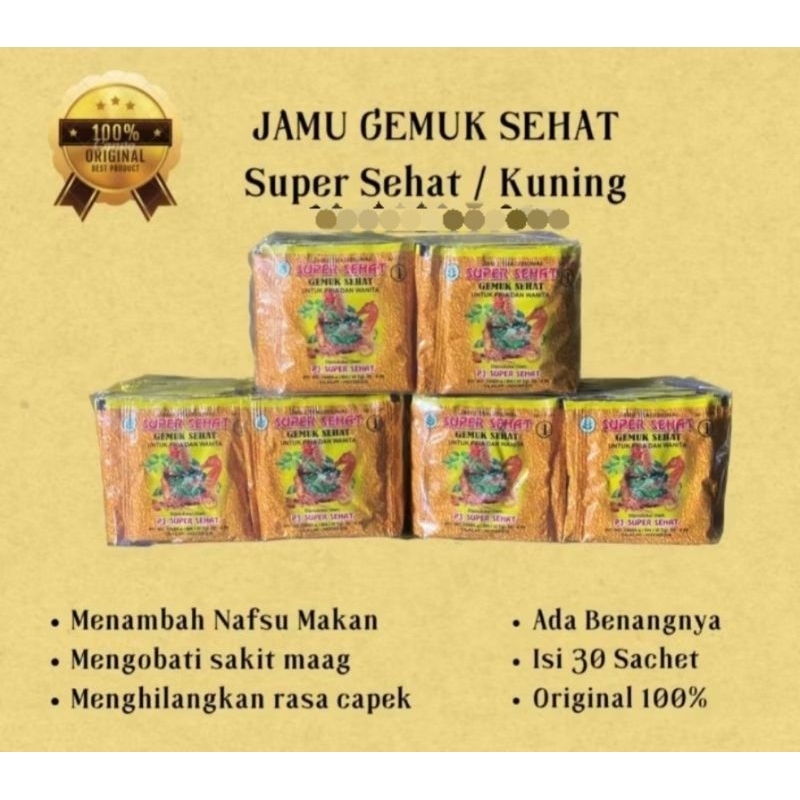 

( 30 BUNGKUS ) JM SUPERSEHAT KUNING