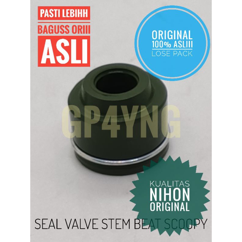 ISTIMEWA ORIGINAL LOSE PACK SEAL KLEP SEAL VALVE STEM BEAT ESP GENIO, SCOOPY ESP, PCX,ADV