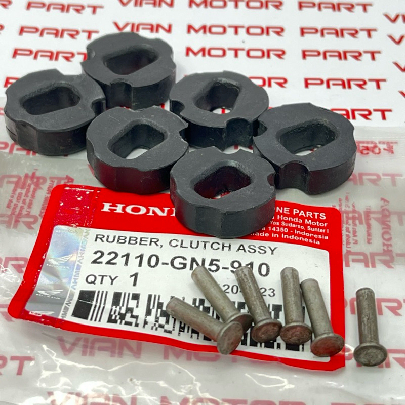22110-GN5-910 KARET KOPLING BANTALAN KOPLING RUBBER CLUTH ASSY GRAND SUPRA SUPRA FIT