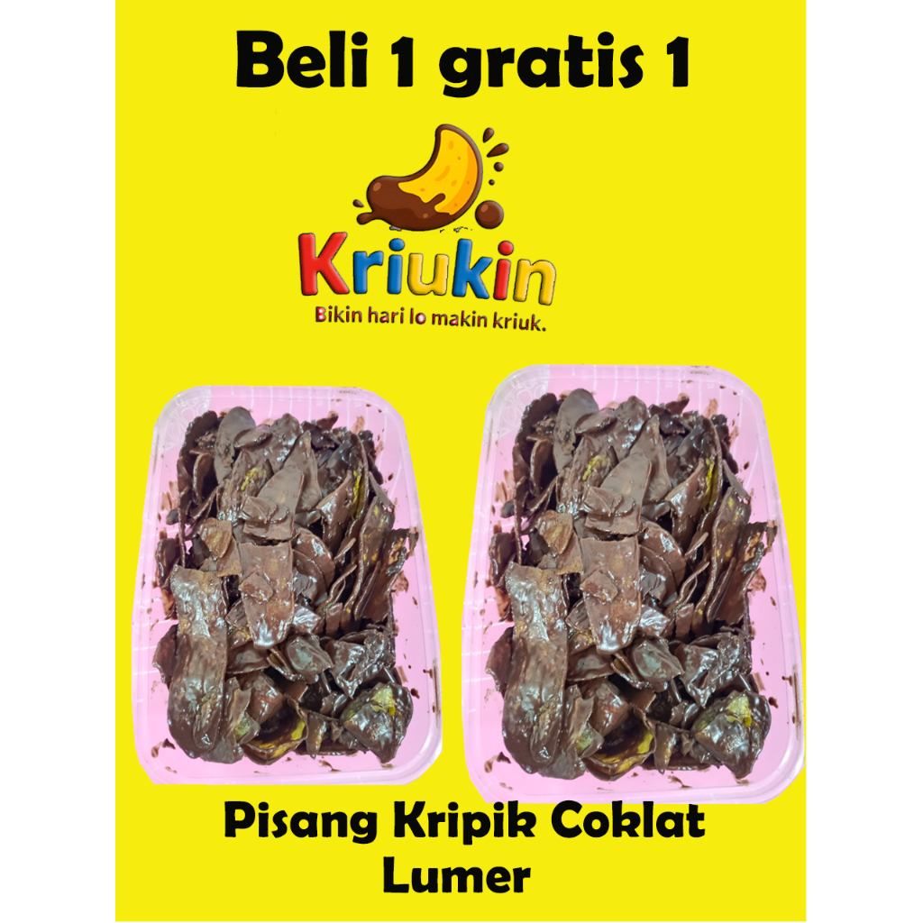 

kripik pisang coklat lumer pisang kepok cemilan snack