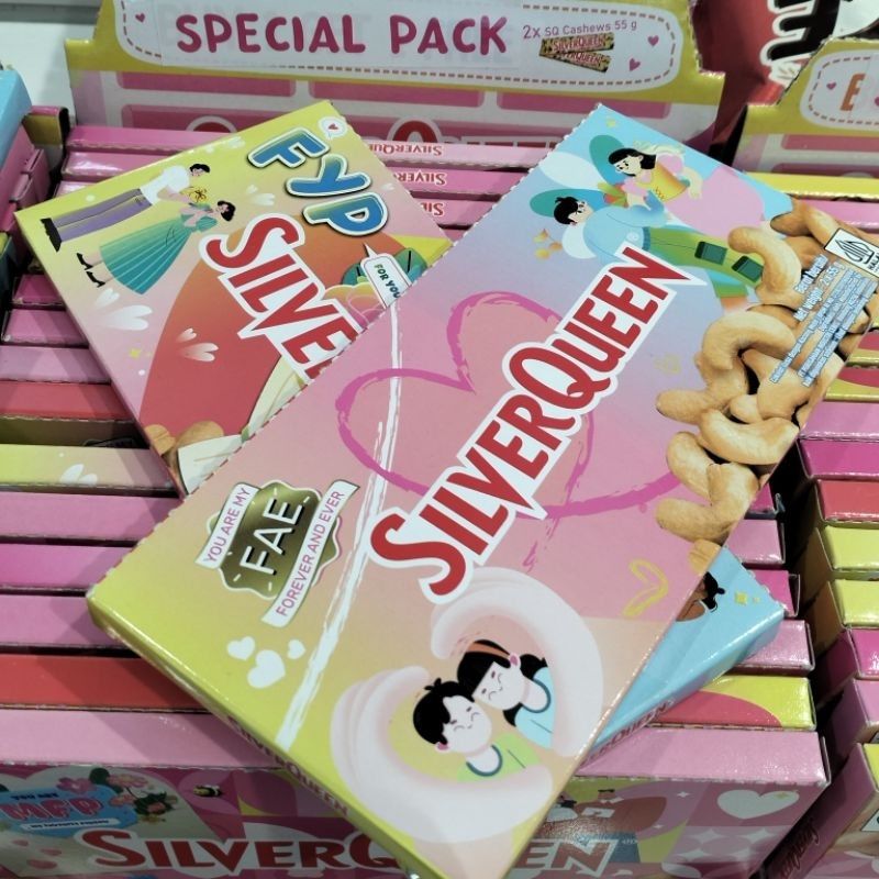 

Coklat SilverQueen Special Valentine Pack (55gr x 2pcs) Paket Valentine