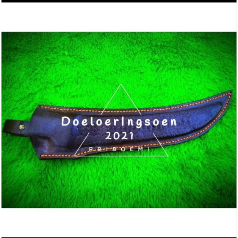 Sarung Pisau Impor Kulit Asli 100% 25-26cm Cimeter/Lengkung