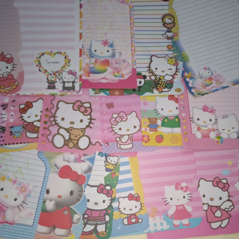 

[ MINIMAL ORDER 5 LEMBAR ] ISI BINDER NON HARVEST HELLO KITTY VER KIKY ALFA ALPHA A5 20 RING