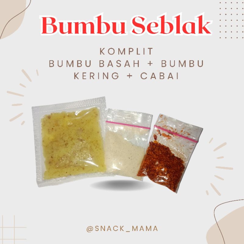 

Snack Mama - Bumbu Seblak basah instan komplit