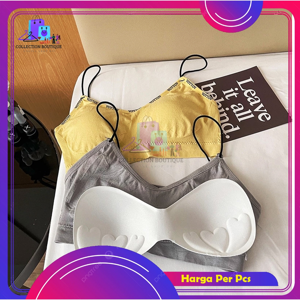 Bra Wanita Tanpa Kawat 6901 Bra Bralette Sexy Korea Pakain Dalam Wanita Sexy Kekinian Bh Sport Gym O