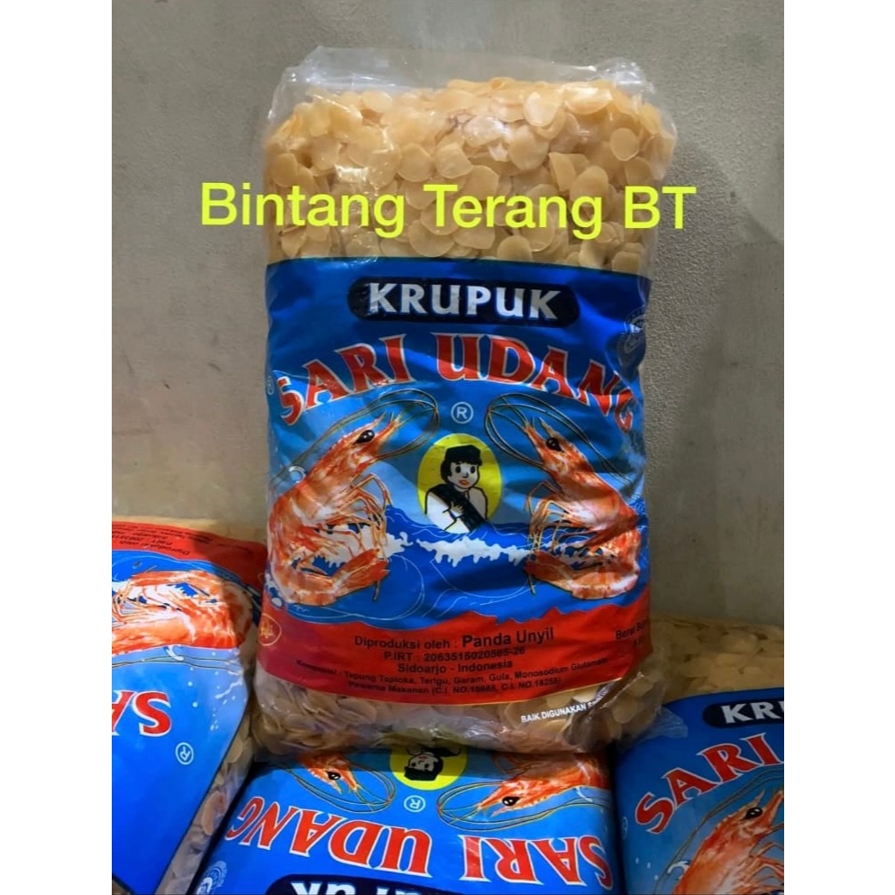 

Kerupuk Sari Udang 1 Bal 5 kg / Krupuk Rasa Udang asli Panda Unyil 1 Ball Pak 5kg 5 kilo 5000gr Grosir