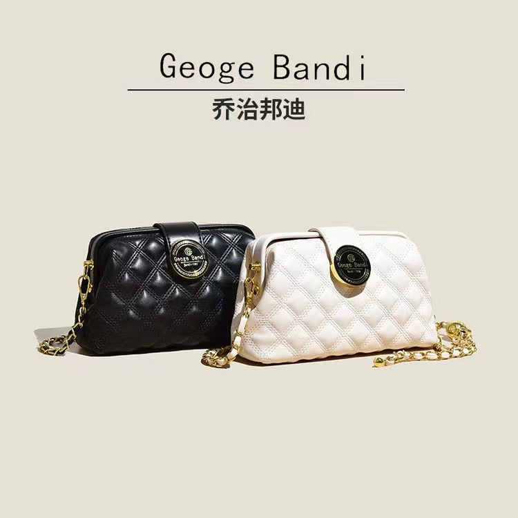 MARDIBAG IMPORT - LT2398 (Paperbag+Sertifikat) GEOGE BANDI Tas Slempang Wanita Ori Tali Rantai Impor