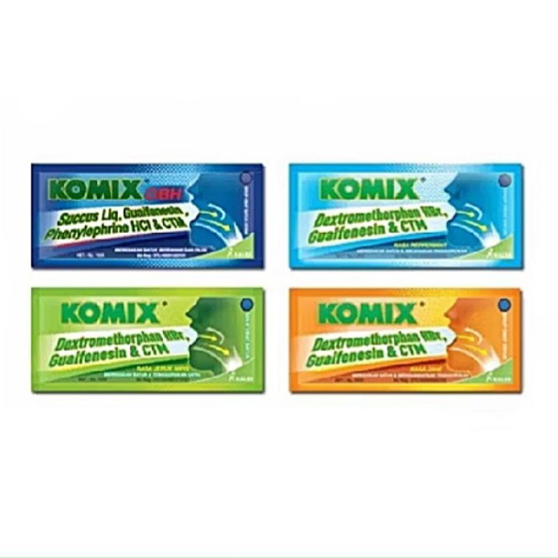 Komix Jahe / Komix OBH / Komix Jeruk Nipis / Komix Peppermint/ Komix Dewasa 1 Sachet 7 ml