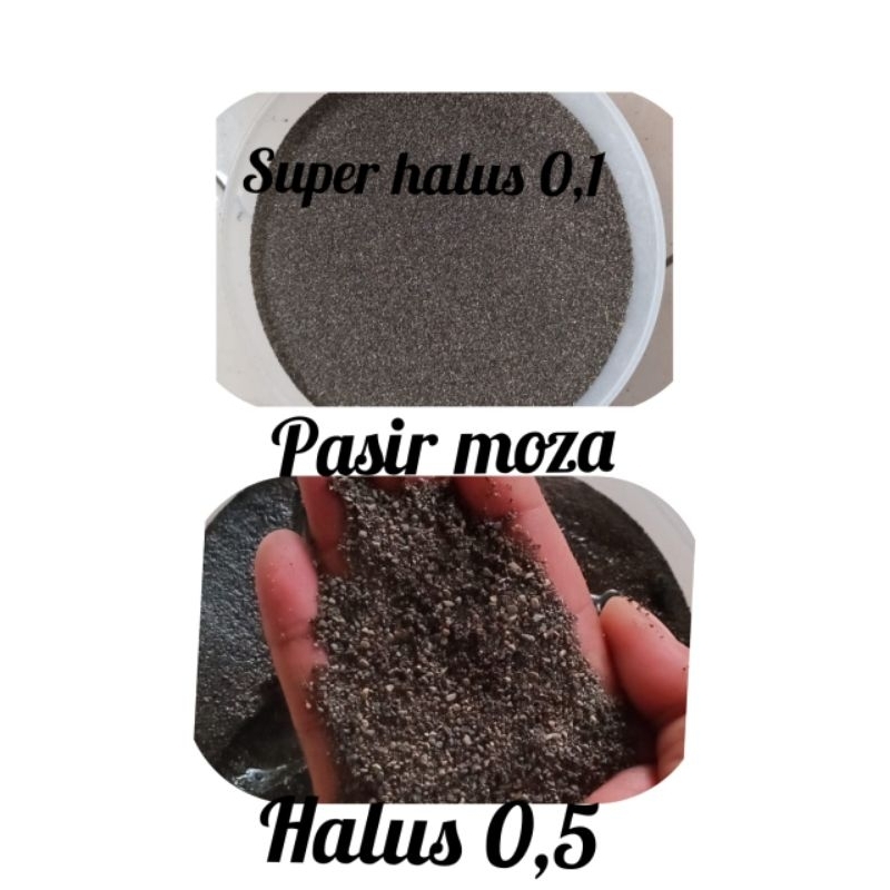 1kg pasir moza super halus/Pasir moza/Pasir granat/Pasir hias aquarium