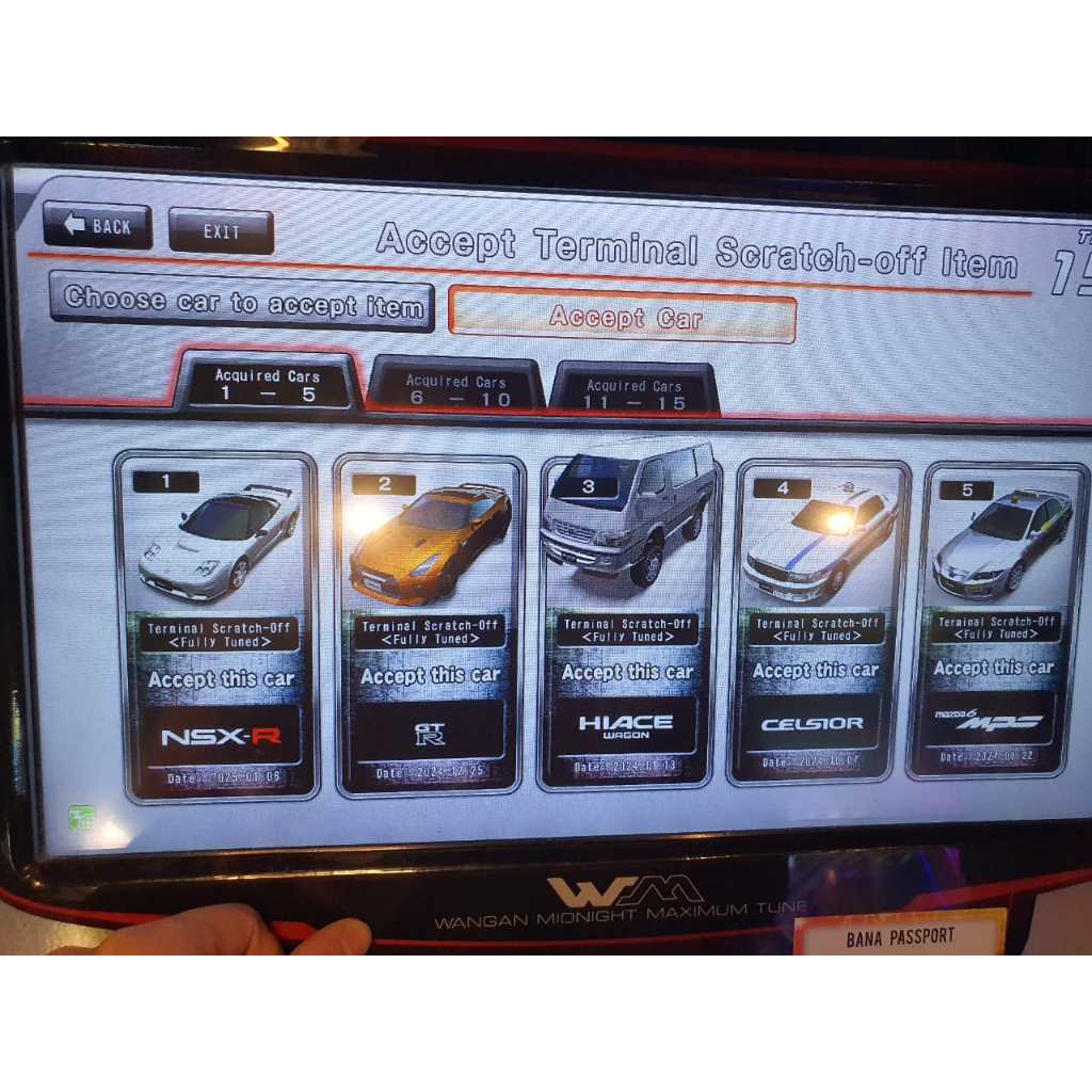 Banapassport Wangan Midnight Maximum Tune 6rr Data WMMT6rr 13 Fulltune Cars + Fulltune Ticket