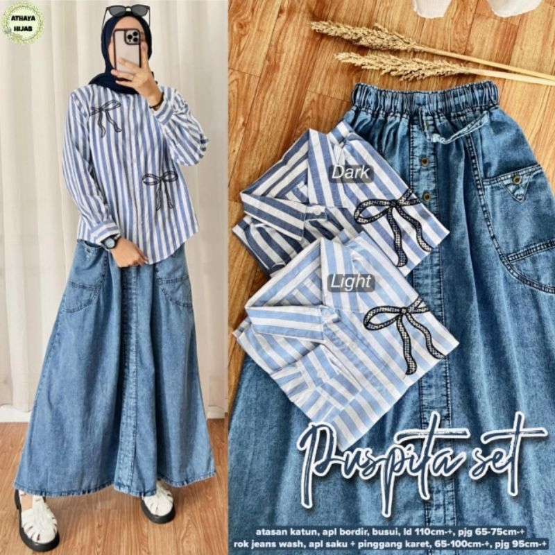 Puspita Set Jeans Mix Katun Salur (Athaya)