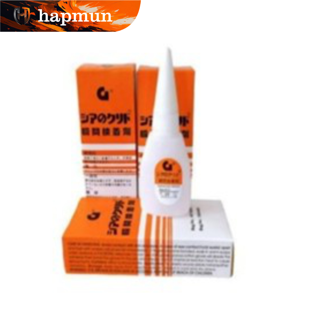

Hapmun - Lem G serbaguna / Lem Super Glue Cair Kualitas Terjamin Paket 1 / 3 Pcs
