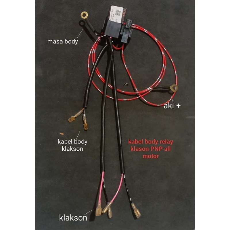 kabel body set relay klakson pnp all motor buat klason denso/hella