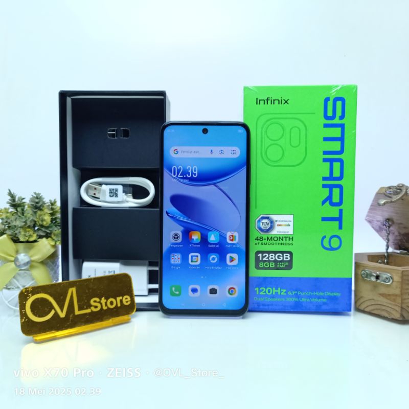 Infinix Smart 9 RAM 4/128 GB HP Second Original Bergaransi