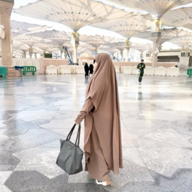 Preloved ALJENNA Saila Dress dan FK Long Prime Shitake XXL