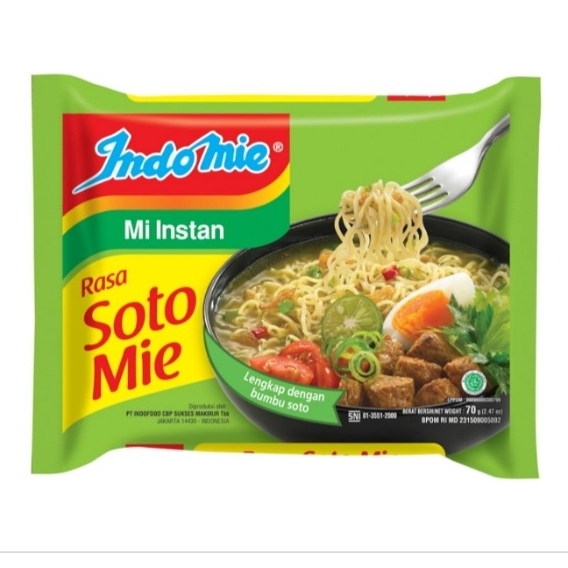 

Indomie Mi Instan Soto Mie 70 g
