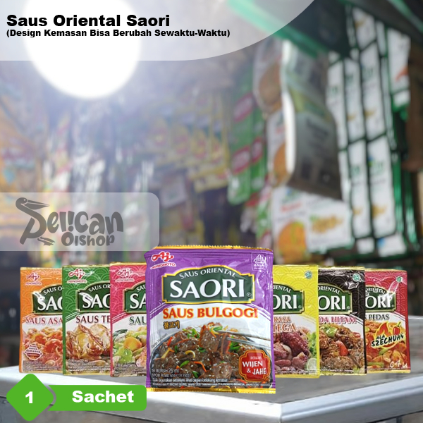 

SAORI® Saus Tiram Oyster Sauce Teriyaki Lada Hitam Black Pepper Mentega Asam Manis Saus Pedas Bulgogi Szechuan Secuan Sauri Sauce Saos