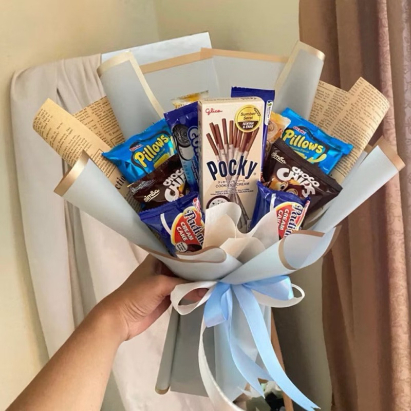 

Techaddict Store Buket Snack Siap Kirim [Free Packing] Bouquet Bucket Medium Murah