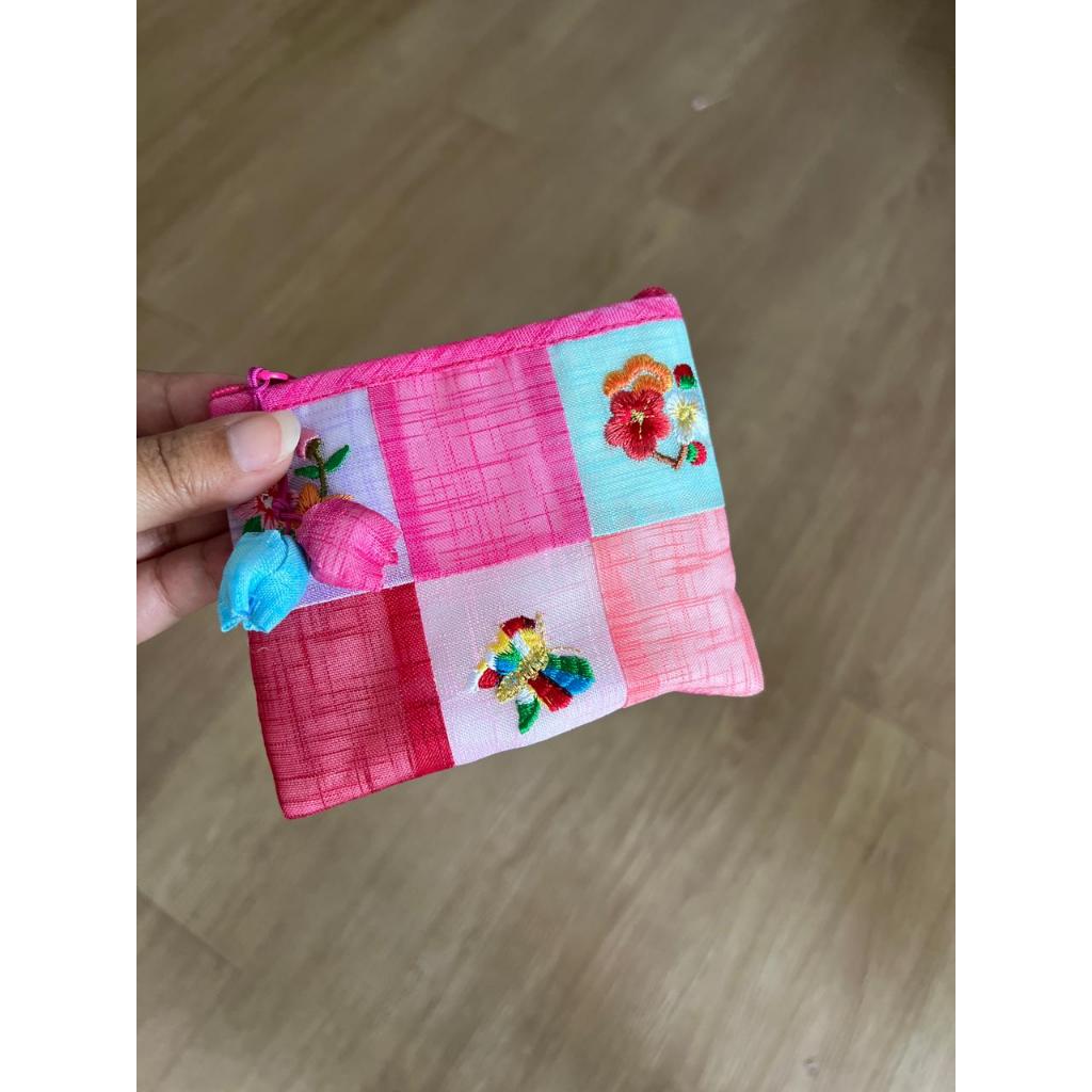 Dompet Koin - Dompet Kain  - Dompet Wanita Motif Korea - Souvenir Lucu Korea - Pernak-pernik Korea