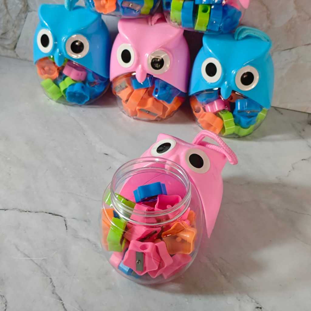 

Azka ECER ( 1 PCS ) Serutan Ongotan Rautan Pensil Toples Motif Karakter Lucu