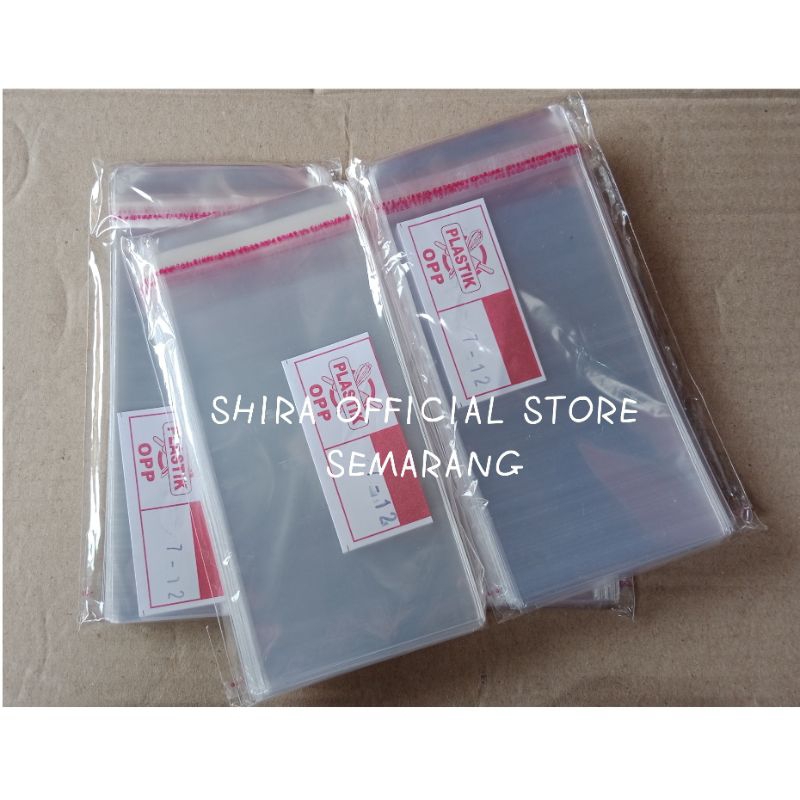 

SHIRA - Plastik OPP Kantong 7x12 Seal Bening Bungkus Kemasan Snack Roti Jajan