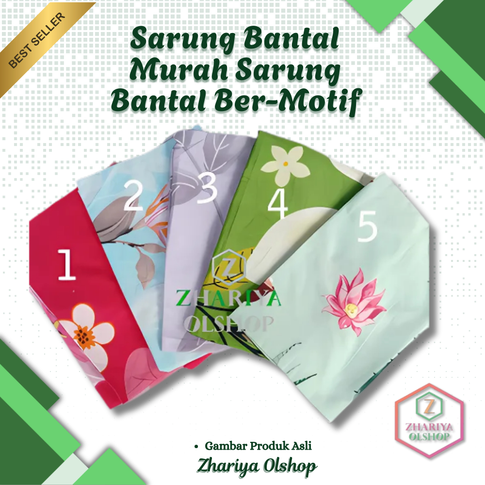 Sarung Bantal Murah/Sarung Bantal Motif/ Sarung Bantal Termurah/Sarung Bantal Motif Kartun Dan Bunga