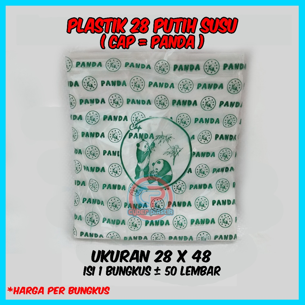 Plastik putih susu tebal HDPE isi 50 lembar