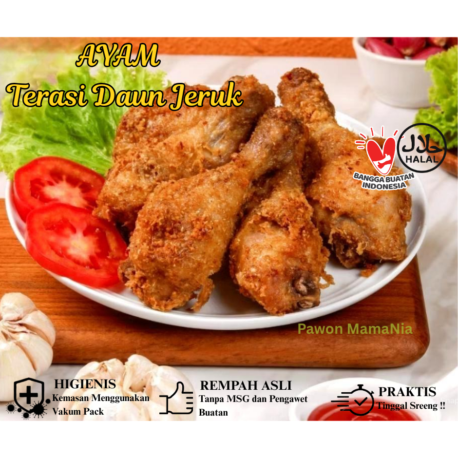

KIRIM INSTAN Ayam Terasi Daun Jeruk – Masakan Rumahan Gurih Wangi – Frozen Food Praktis - Bekasi
