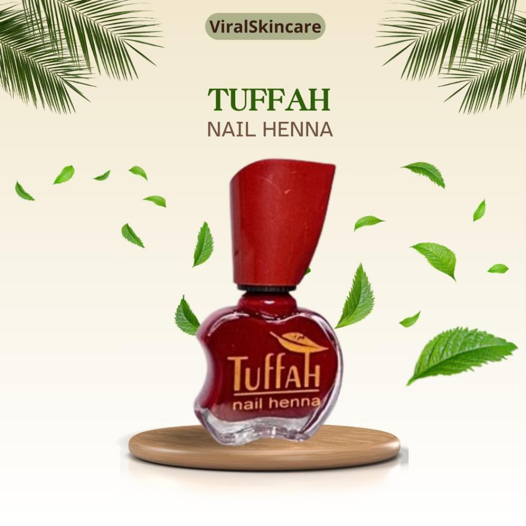Tuffah Nail henna Maroon Kutek Kuku Halal Untuk Sholat Original Bpom 10ml