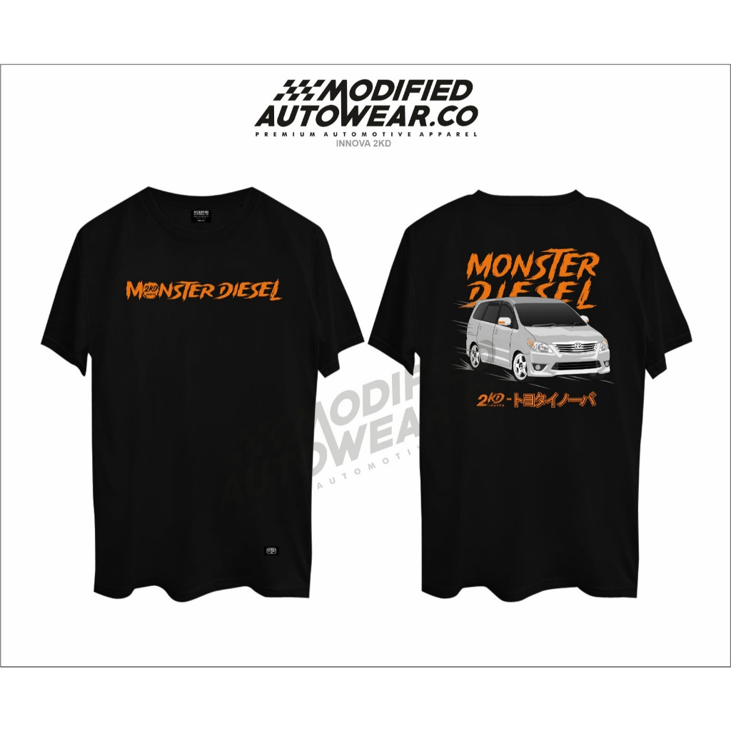 kaos innova diesel modified autowear premium kaos lengan panjang innova hoodie innova diesel 2KD