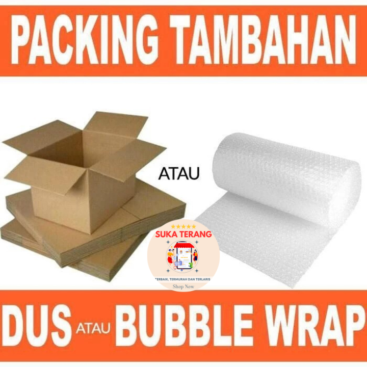

ST Tambahan Packing Bubble Wrap / Kardus agar paket lebih aman dan safety