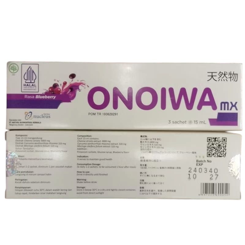 onoiwa mx sachet rasa blueberry box