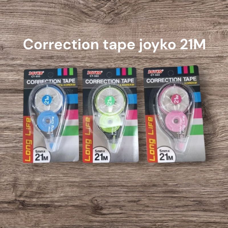 

CORRECTION TAPE / PITA KOREKSI JOYKO CT-522 /CT-533 TIPE-EX KERTAS 1pcs