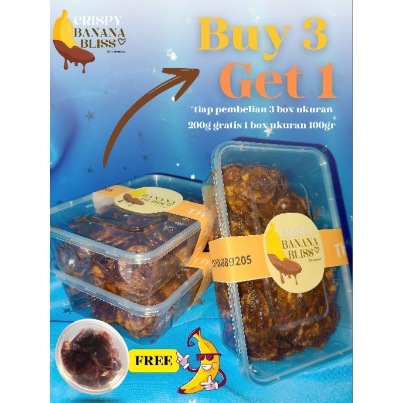 

[Buy 3 Get 1] Kripik Pisang Coklat 200g