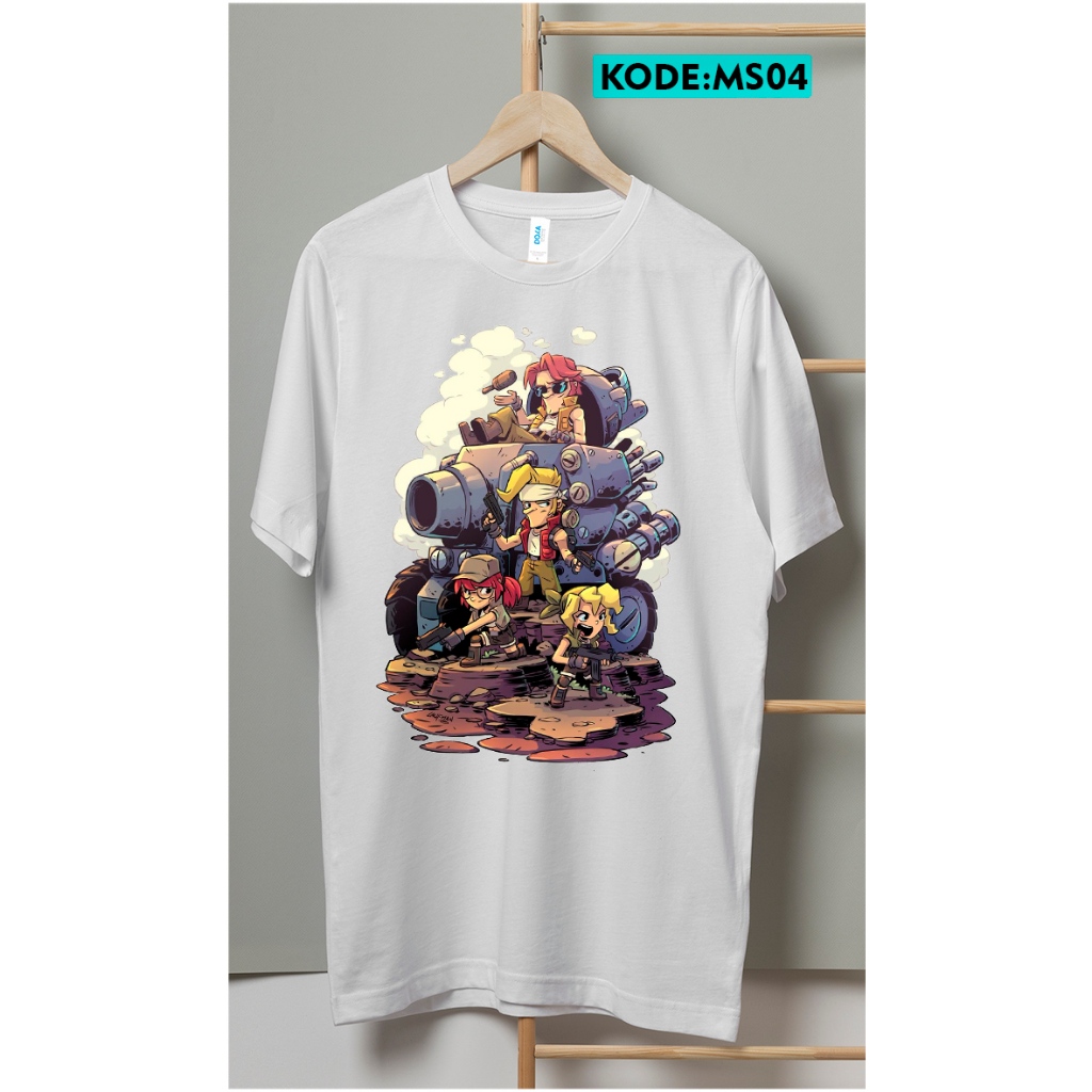 Kaos metal slug game jadul tshirt katun premium ms4