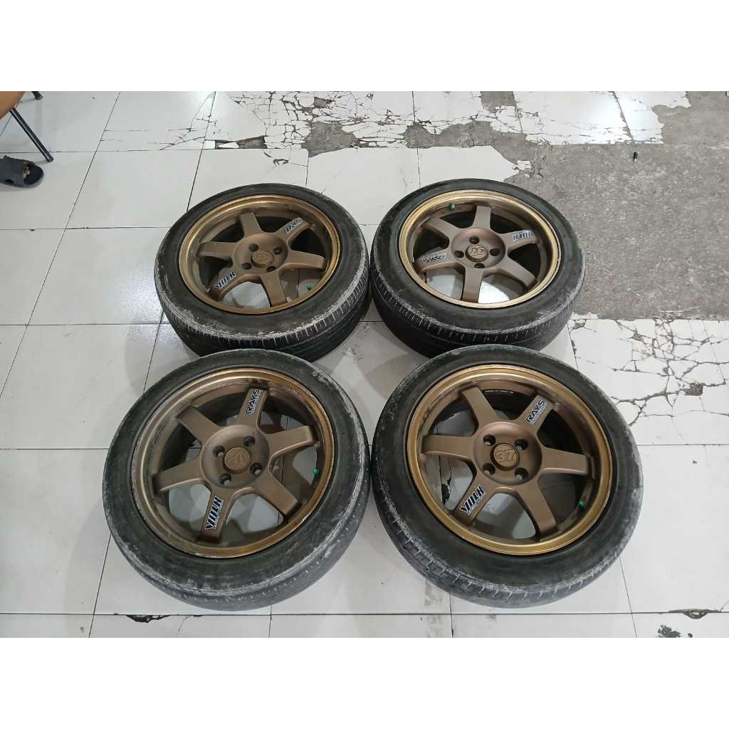 velg racing mobil type volk rays ring16 plush ban 185 55 r16