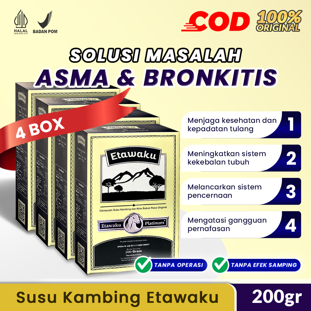 

ETAWAKU PLATINUM - Susu Etawa 100% Original Solusi Masalah Asma Bronkitis TBC Harga Grosir